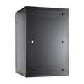 27U wandkast met glazen deur 600x600x1400mm (BxDxH)