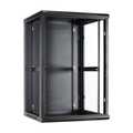 27U wandkast met glazen deur 600x600x1400mm (BxDxH)