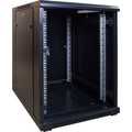 15U mini serverkast met glazen deur 600x600x860mm (BxDxH)