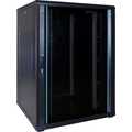 22U serverkast met glazen deur 800x800x1200mm (BxDxH)