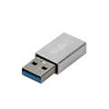 USB 3.2 Gen1 Type-C adapter, USB-A/M to USB-C/F, silver