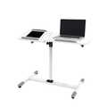 Projector/laptop trolley, height adjustable, tilt, 10 kg max. White