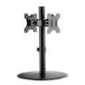 Dual monitor stand 17–32inch steel curved screens
