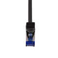 Patch cable Cat.6A S/FTP Ultraflex GHMT certified, black  1.0m