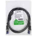 Patch cable Cat.6A S/FTP Ultraflex GHMT certified, black  1.0m