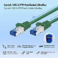 Patch cable Cat.6A S/FTP Ultraflex GHMT certified, green 2.0m