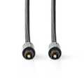 Optische Audiokabel TosLink Male TosLink Male 5m Gevlochten | Gun Metal Grijs