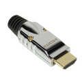 HDMI Connector for Self Assembling, A/M, metal, silver