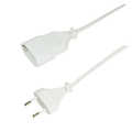 Power cord extension, Euro CEE 7/16, 2m, white