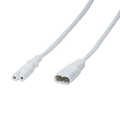 Power cord extension, IEC C8 male to IEC C7 female, 2m, white