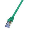 Patch Cat.6A 10G S/FTP PIMF green 0,5m Logilink