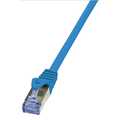 Patch Cat.6A 10G S/FTP PIMF blue 0,25m Logilink