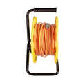 Cable drum, Cat.6A, S/FTP, orange, 90 m