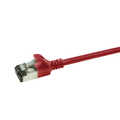 Slim CAT6A patchkabel U/FTP PIMF SlimLine rood 0,25m