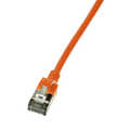 Slim CAT6A patchkabel U/FTP PIMF SlimLine  oranje 2m