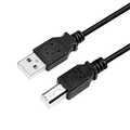 USB cable USB 2.0 a to b 2x male, black, 2m