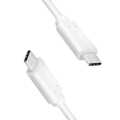 USB 3.2 Gen2 Type-C cable, C/M to USB-C/M, E-mark, PD, 4K/60 Hz, white, 1 m
