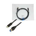 USB 3.2 Gen1 Type-C cable, C/M to USB-B/M, black, 2 m