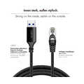 USB 3.0 Ethernet cable, A/M to RJ45/M, 1 Gbps, active, black/grey, 1.5 m