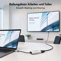 USB 3.2 Gen1 Type-C adapter, C/M to HDMI-A/F, 4K/60 Hz, metal,black/silver,0.15 m