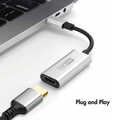 USB 3.2 Gen1 Type-C adapter, C/M to HDMI-A/F, 4K/60 Hz, metal,black/silver,0.15 m