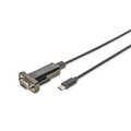 USB Type C 2.0 to serial Converter, DSUB 9M 1m cable length, FTDI chipset