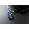 USB to DB9 RS232 cable with FT232RNL Chipset Transparent PVC Jacket, 1.8 m