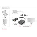 VGA to HDMI Converter + Audio (3.5mm) Full HD (1080p), cable type (15 cm), black