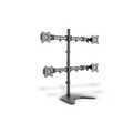 Quad Monitor Desk Stand/Clamp Mount, black 15-27