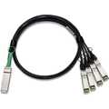 QSFP+ to 4 x SFP+ modules, DAC, 10Gbps, AWG 30, 1m