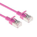 Slim CAT6A patchkabel U/FTP PIMF SlimLine roze 5m