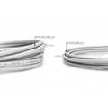 Grijs LSZH U/UTP CAT6 slimline patchkabel snagless 2m