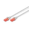 CAT 6 U-UTP patch cord, Cu, LSZH AWG 26/7, length 0.50 m, color grey