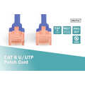 CAT 6 U-UTP patch cord, Cu, LSZH AWG 26/7, length 0.50 m, color blue