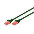 CAT 6 U-UTP patch cord, Cu, LSZH AWG 26/7, length 0.50 m, color green
