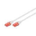CAT 6 U-UTP patch cord, Cu, LSZH AWG 26/7, length 0.50 m, color white