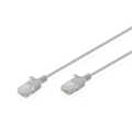 CAT 6 U-UTP slim patch cord, Cu, LSZH AWG 32/7, length 0.5 m, Gray