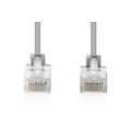 CAT 6 U-UTP slim patch cord, Cu, LSZH AWG 32/7, length 0.5 m, Gray