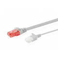 CAT 6 U-UTP slim patch cord, Cu, LSZH AWG 32/7, length 0.5 m, Gray