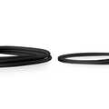 CAT 6 U-UTP slim patch cord, Cu, LSZH AWG 32/7, length 1 m, Black