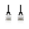 CAT 6 U-UTP slim patch cord, Cu, LSZH AWG 32/7, length 1 m, Black