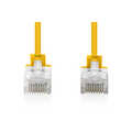 CAT 6 U-UTP slim patch cord, Cu, LSZH AWG 32/7, length 0.3 m, Yellow