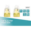 CAT 6A S-FTP patch cord, Cu, LSZH AWG 26/7, length 20 m, color grey