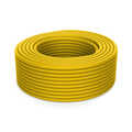 CAT 7A S-FTP installation cable, 1500 MHz Dca, AWG 22/1, 100 m ring, Sx, RAL 1016
