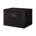 7U wall mounting cabinet, Unique 420x600x450 mm, color black (RAL 9005)