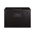 7U wall mounting cabinet, Unique 420x600x450 mm, color black (RAL 9005)