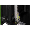 7U wall mounting cabinet, Unique 420x600x600 mm, color black (RAL 9005)