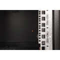 7U wall mounting cabinet, Unique 420x600x600 mm, color black (RAL 9005)