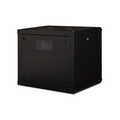 9U wall mounting cabinet, Unique 509x600x450 mm, color black (RAL 9005)