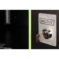 9U wall mounting cabinet, Unique 509x600x600 mm, color black (RAL 9005)